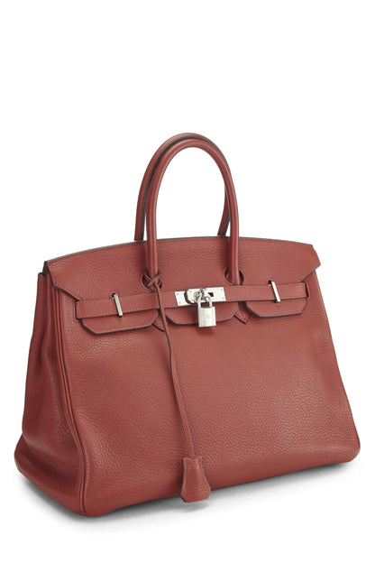 Hermès, Pré-Aimé Rouge Venitienne Clémence Birkin 35, Rouge Venitienne