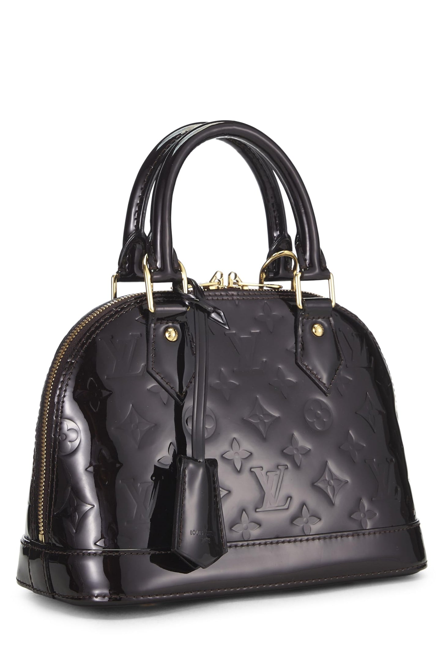 Louis Vuitton, Amarante Vernis Alma NM BB de segunda mano, Púrpura