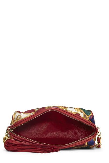 Chanel, Pre-Loved Red Stain Gripoix Barrel Mini Bag, Red