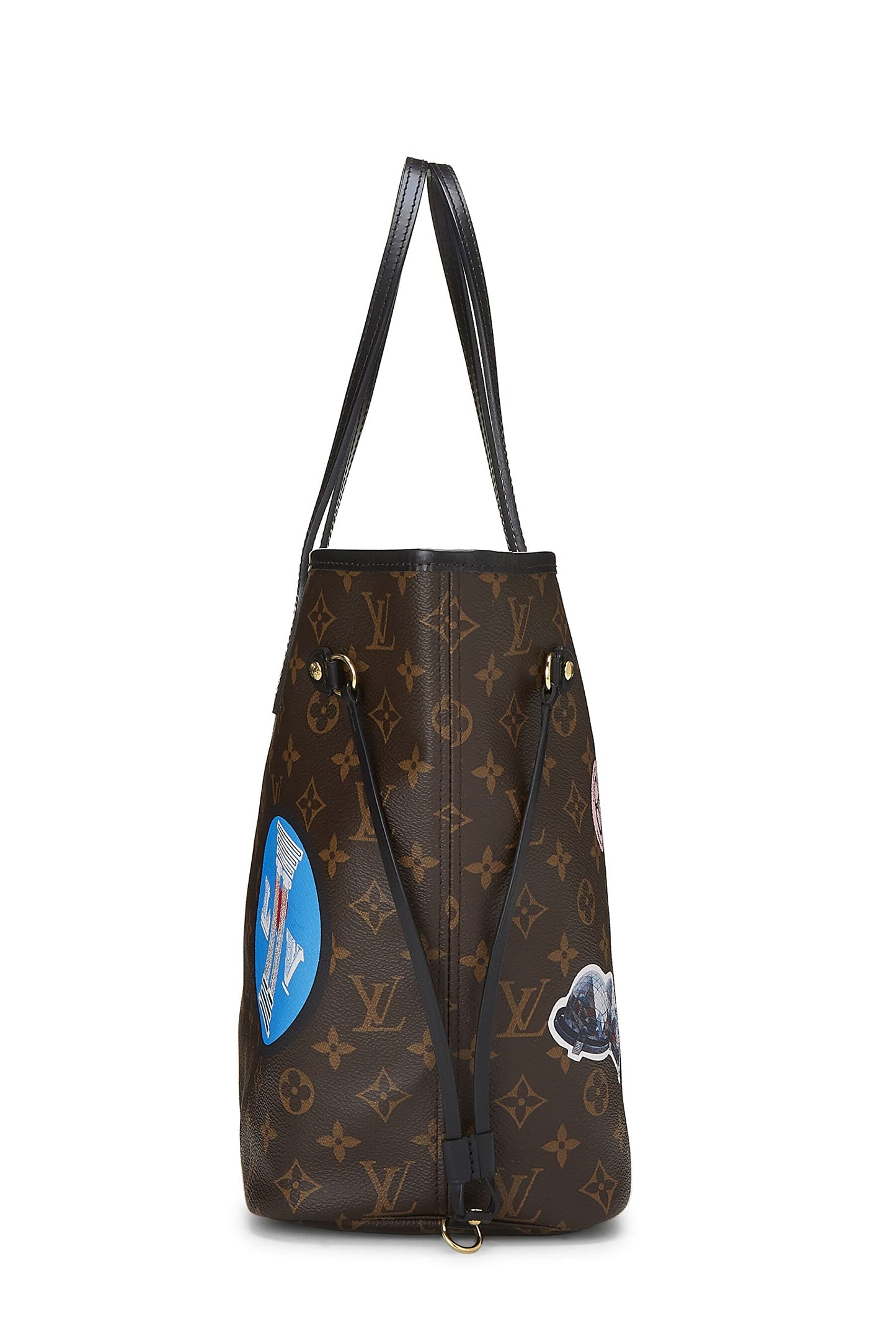 Louis Vuitton, Pre-Loved Monogram Canvas World Tour Neverfull MM, Marrón