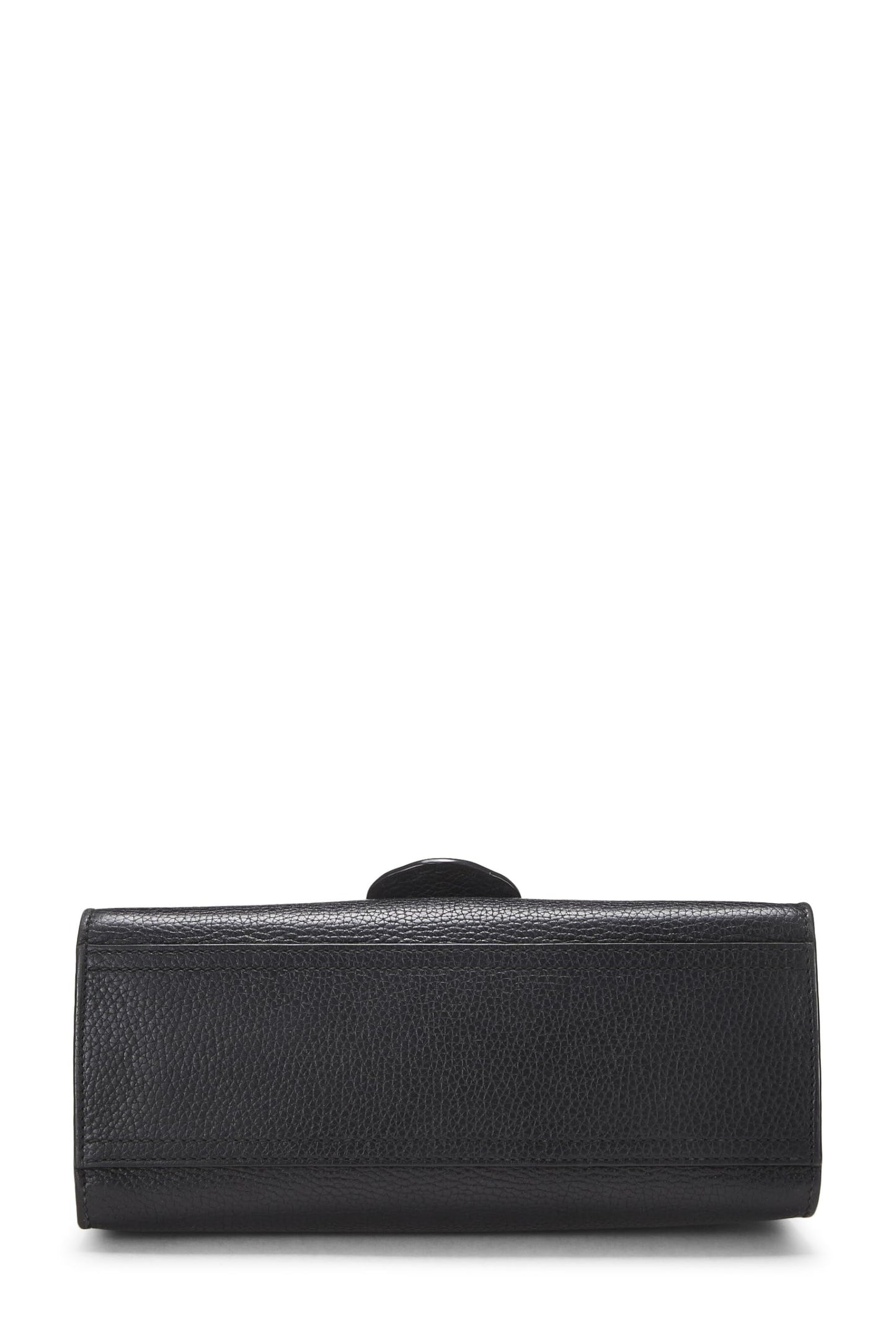 Gucci, Mini sac à main en cuir noir GG Marmont d'occasion, noir