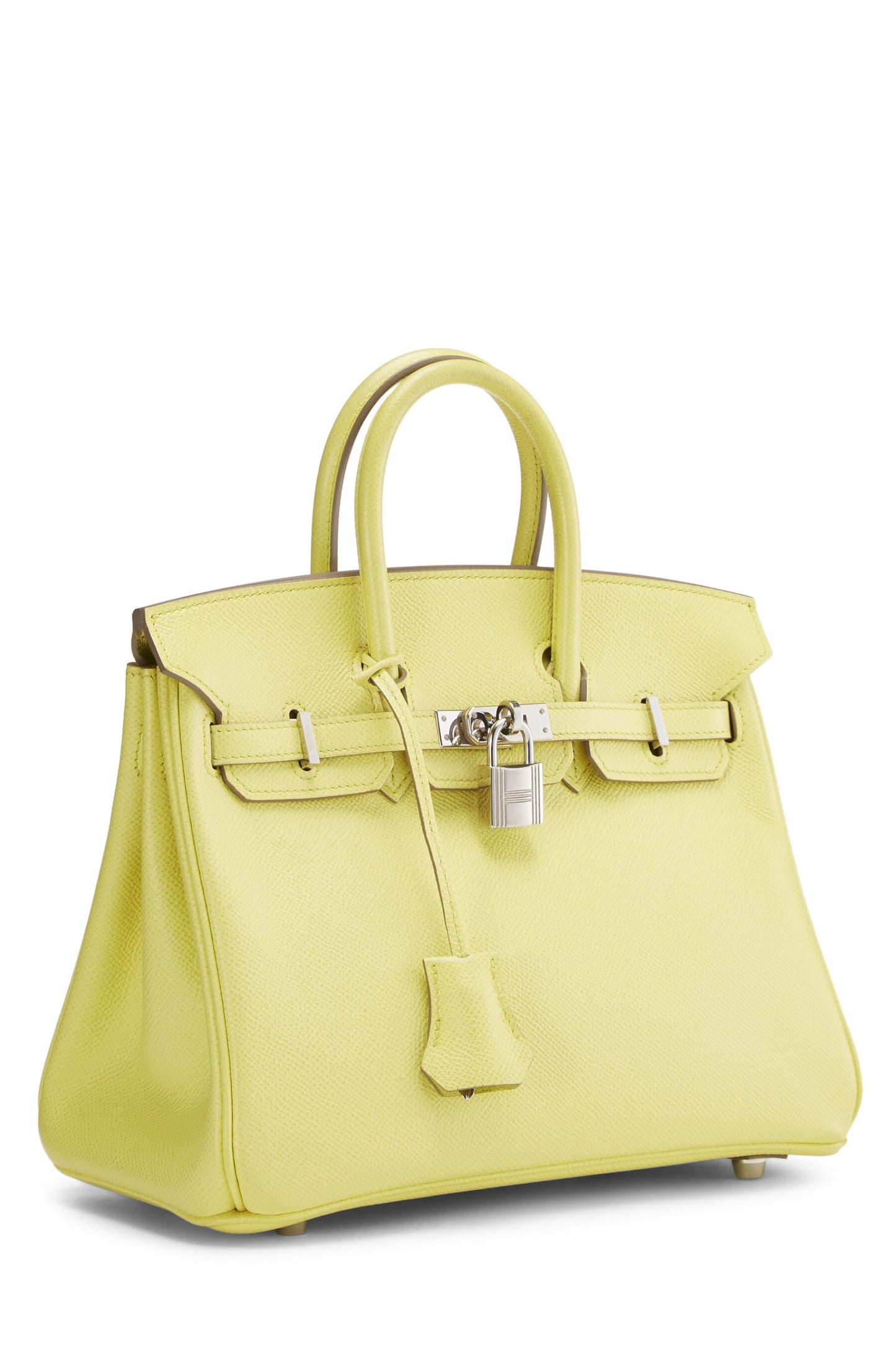 Hermès, Birkin Epsom 25 d'occasion en citron vert, citron vert