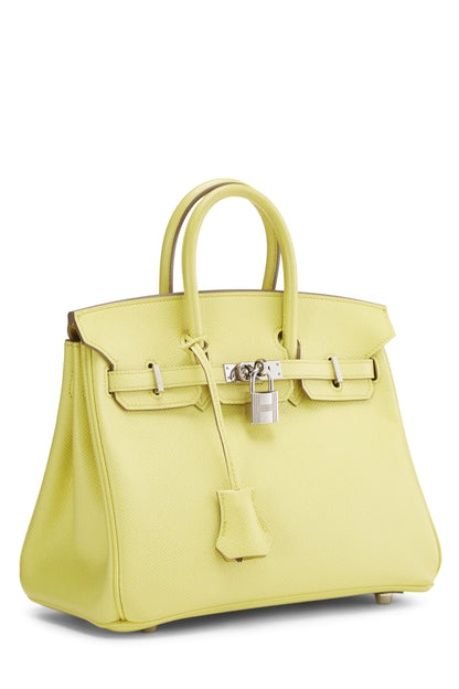 Hermès, Pre-Loved Lime Epsom Birkin 25, Lime