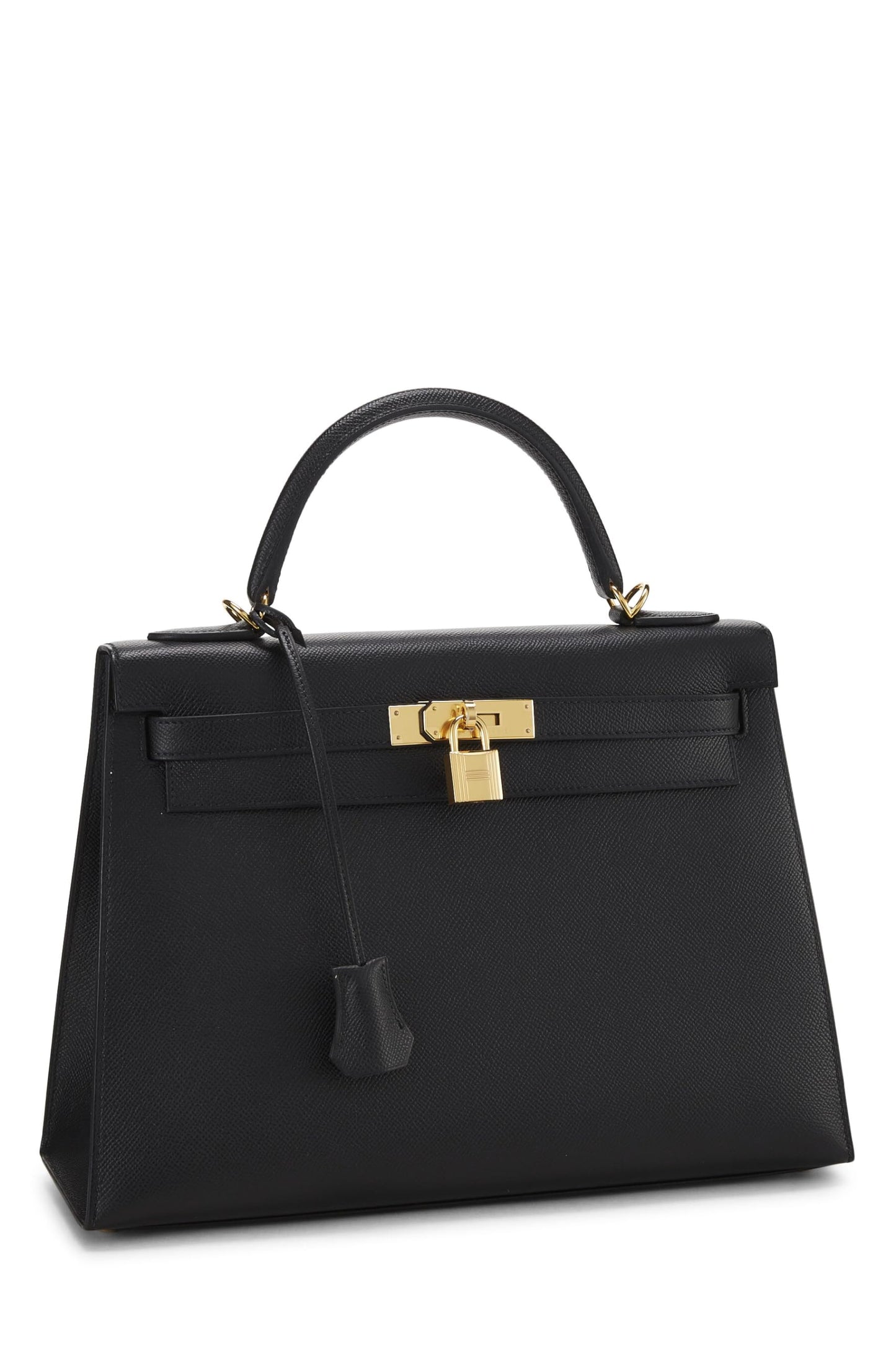 Hermès, Kelly Sellier 32 Epsom noir d'occasion, noir