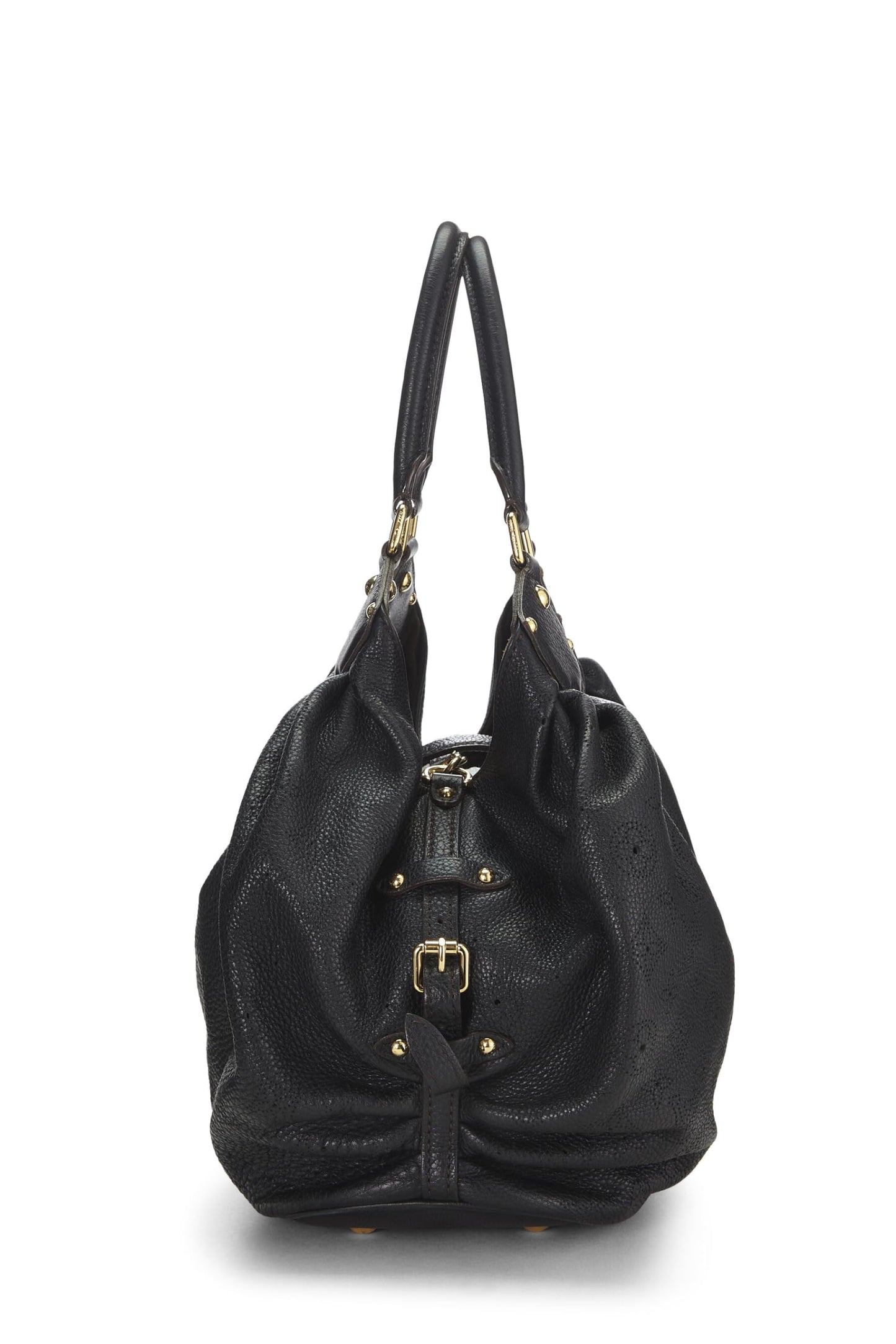 Louis Vuitton, Pre-Loved Black Monogram Mahina Large, Black