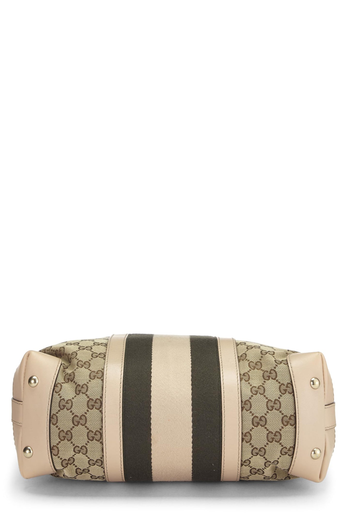 Gucci, sac hobo vintage en toile GG d'occasion de taille moyenne, rose