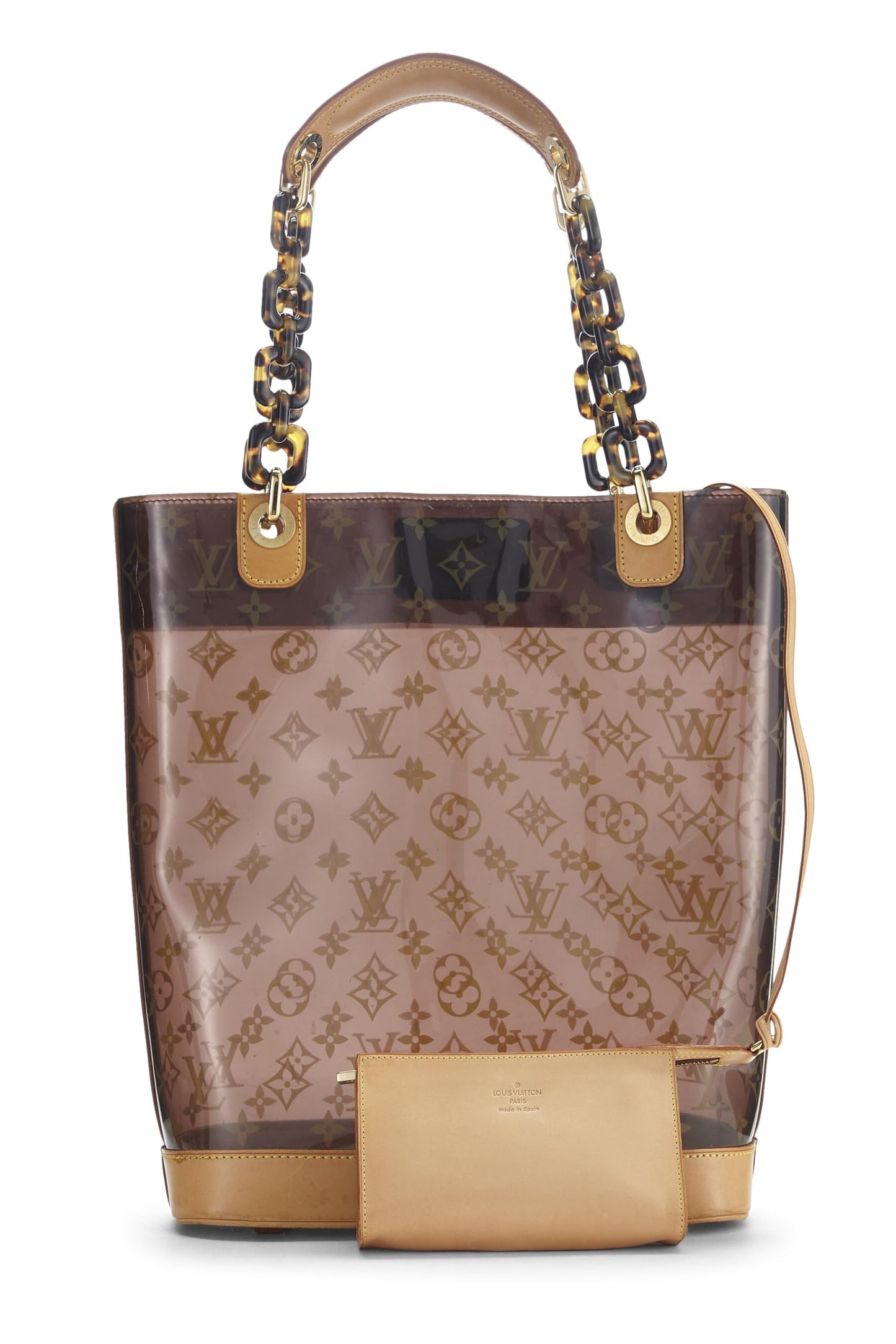 Louis Vuitton, Cabas MM en vinyle Monogram Ambre d'occasion, marron