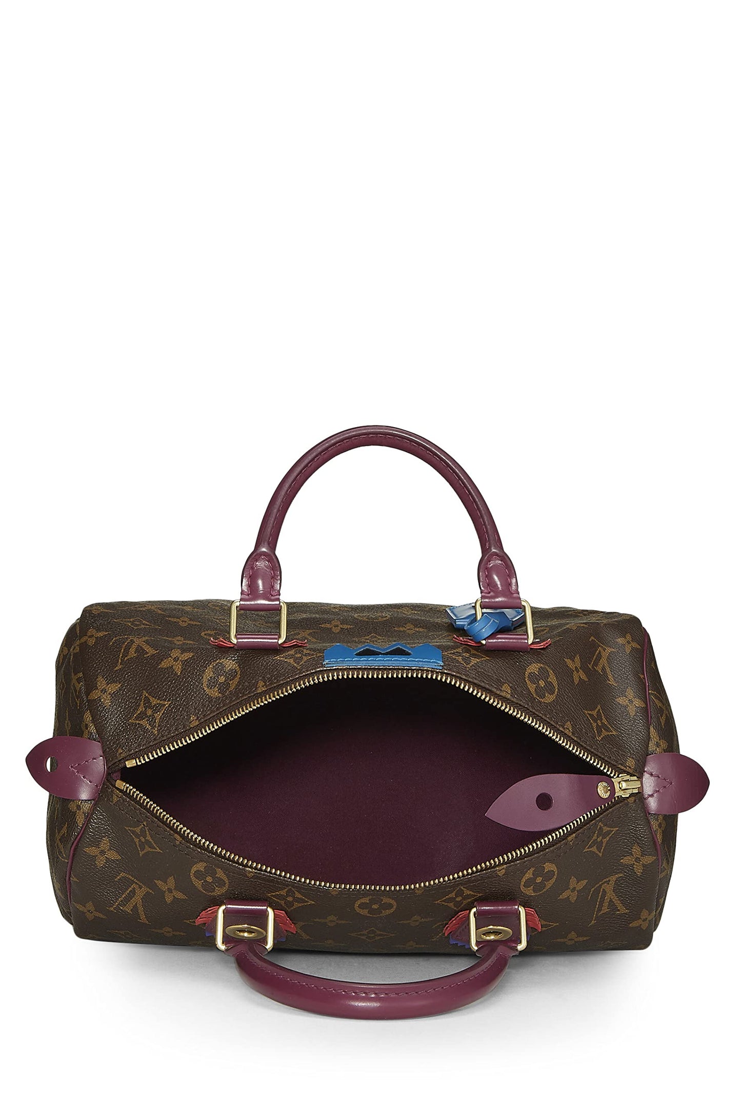 Louis Vuitton, Totem Speedy 30 en toile Monogram d'occasion, violet