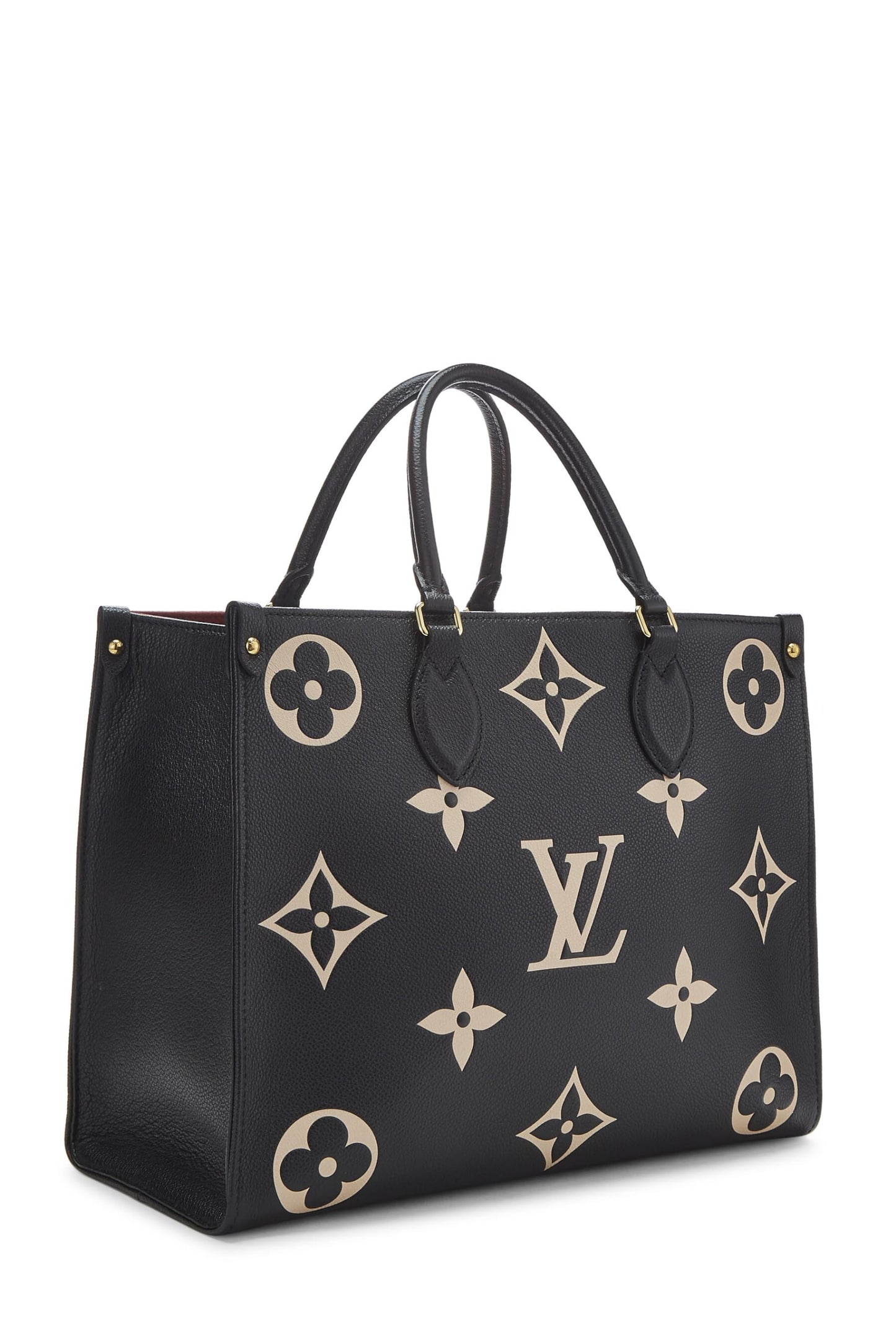 Louis Vuitton, Empreinte On The Go MM, Monogram Empreinte géant noir d'occasion, noir