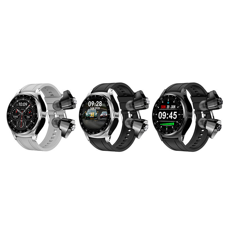 Montre intelligente GT66 TWS 2 en 1 Bluetooth HD Appel vocal