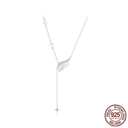 Entry Lux Elegant Temperamental Sterling Silver Clavicle Chain