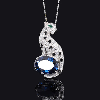 Pendant Leopard Elegant Necklace Women's