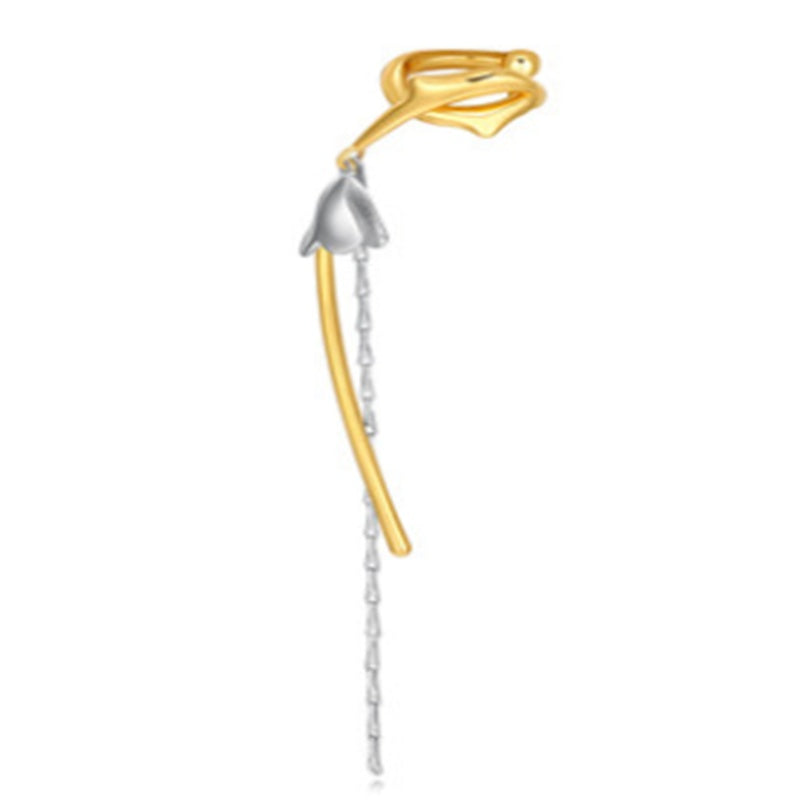 Pn Tassel Ear Clip For Women Without Pierced French High Sense