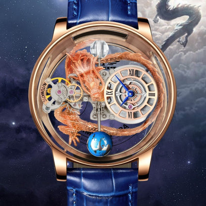 Men's Fashion Tourbillon Good Luck Comes Watch