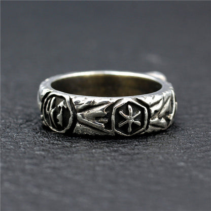 Mens Fashion Simple Sterling Silver Skull Ring