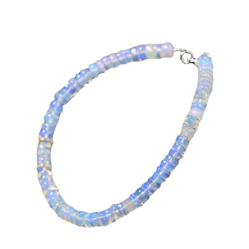 Jewelry Natural Ice Transparent Colorful Opal Bracelet Niche Bracelet