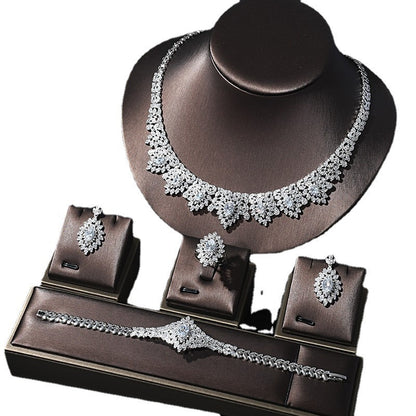 Necklace Women's Jewelry Suit Bridal Wedding Banquet Necklace High-end Accessories