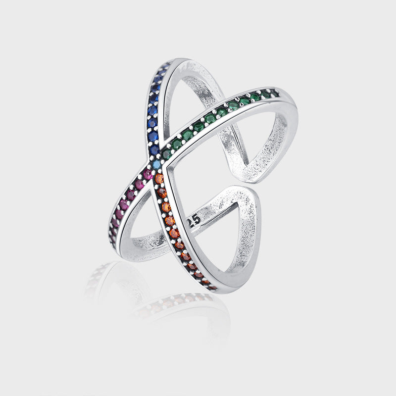 Japanese Light Luxury Cross Ring Designed By Minority Women