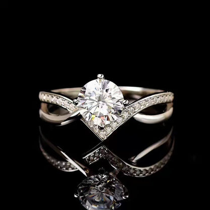 Classic Fashion Deep V Crown Women's Ring