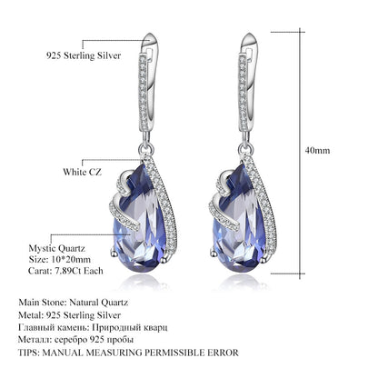 Women's Fashion Gemstone Colored Gems Earrings