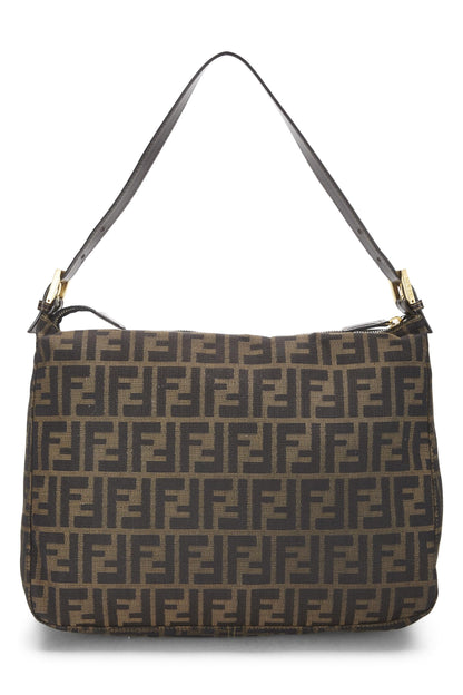 Fendi, Pre-Loved Brown Zucca Canvas Shoulder Bag Large, Brown