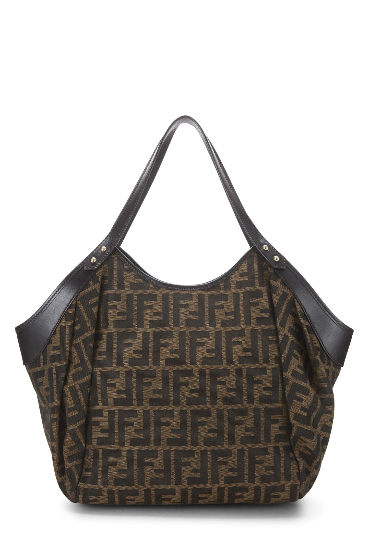 Fendi, sac fourre-tout de chef en toile marron Zucca, grand modèle, d'occasion, marron