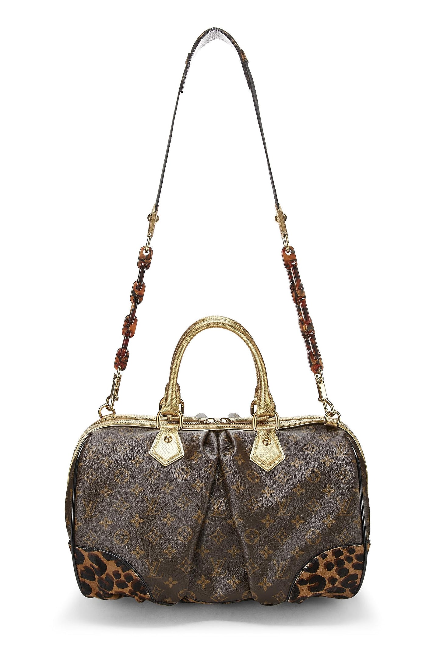 Louis Vuitton, Pre-Loved Brown Monogram Leopard Stephen Bag, Brown