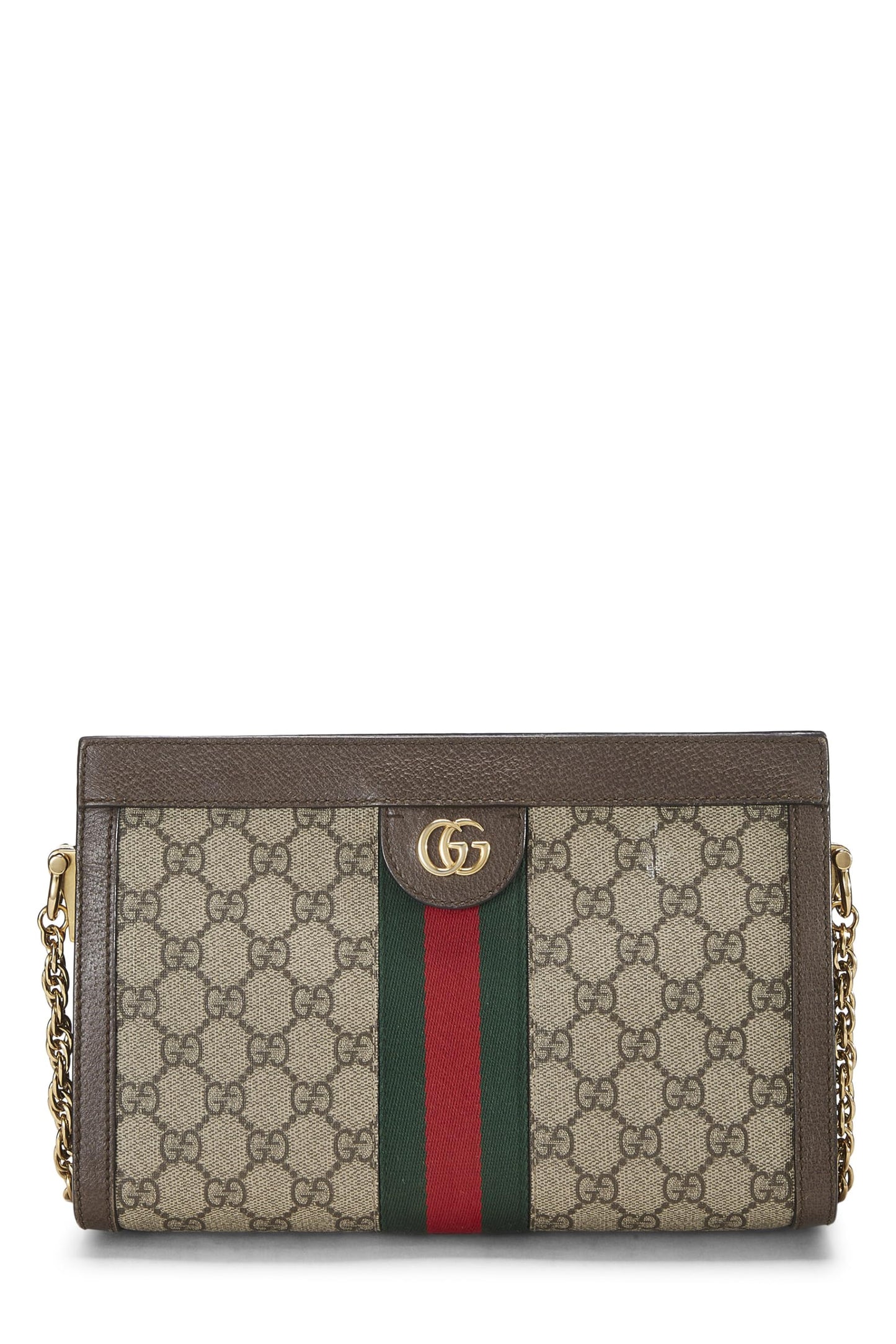 Gucci, sac à bandoulière Ophidia en toile suprême GG marron d'origine d'occasion, taille moyenne, marron