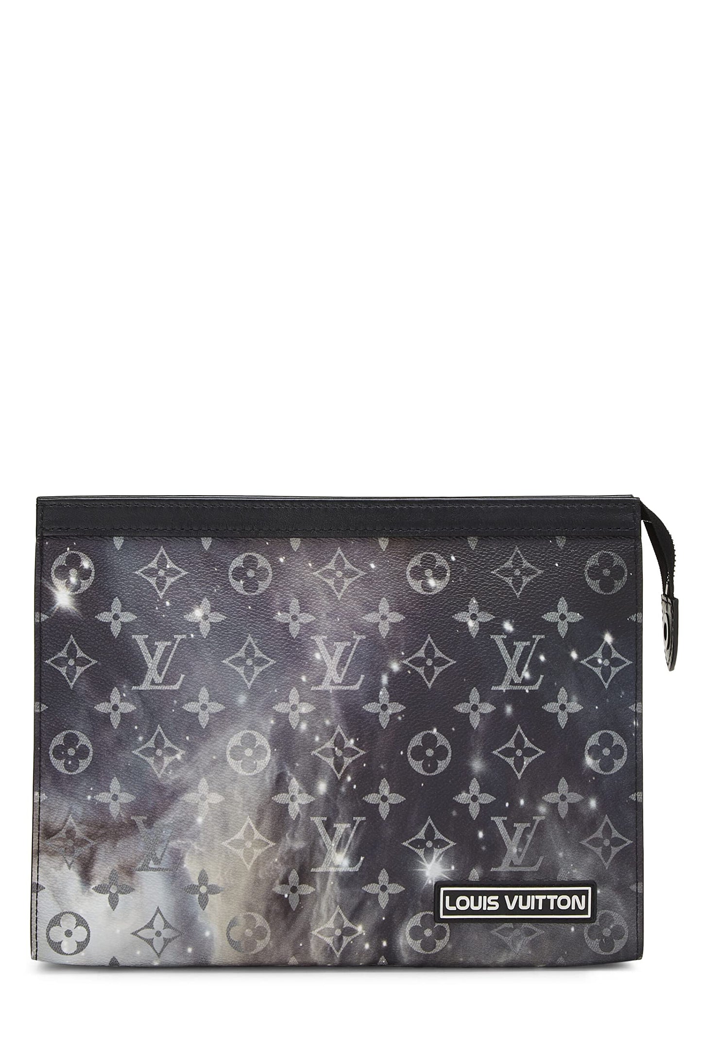 Louis Vuitton, Pochette Voyage MM con monograma negro Pre-Loved Galaxy, Negro