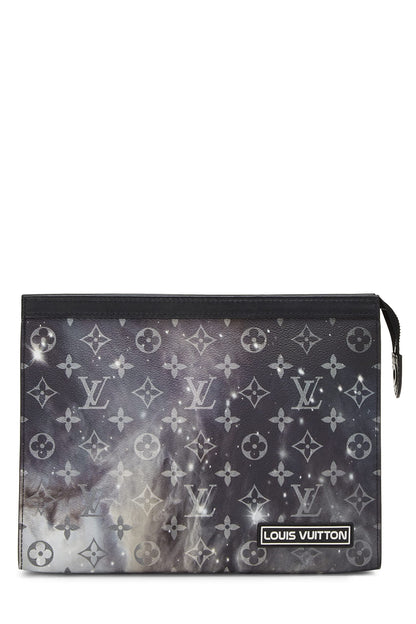 Louis Vuitton, Pochette Voyage MM Galaxy Monogram Noir d'occasion, Noir