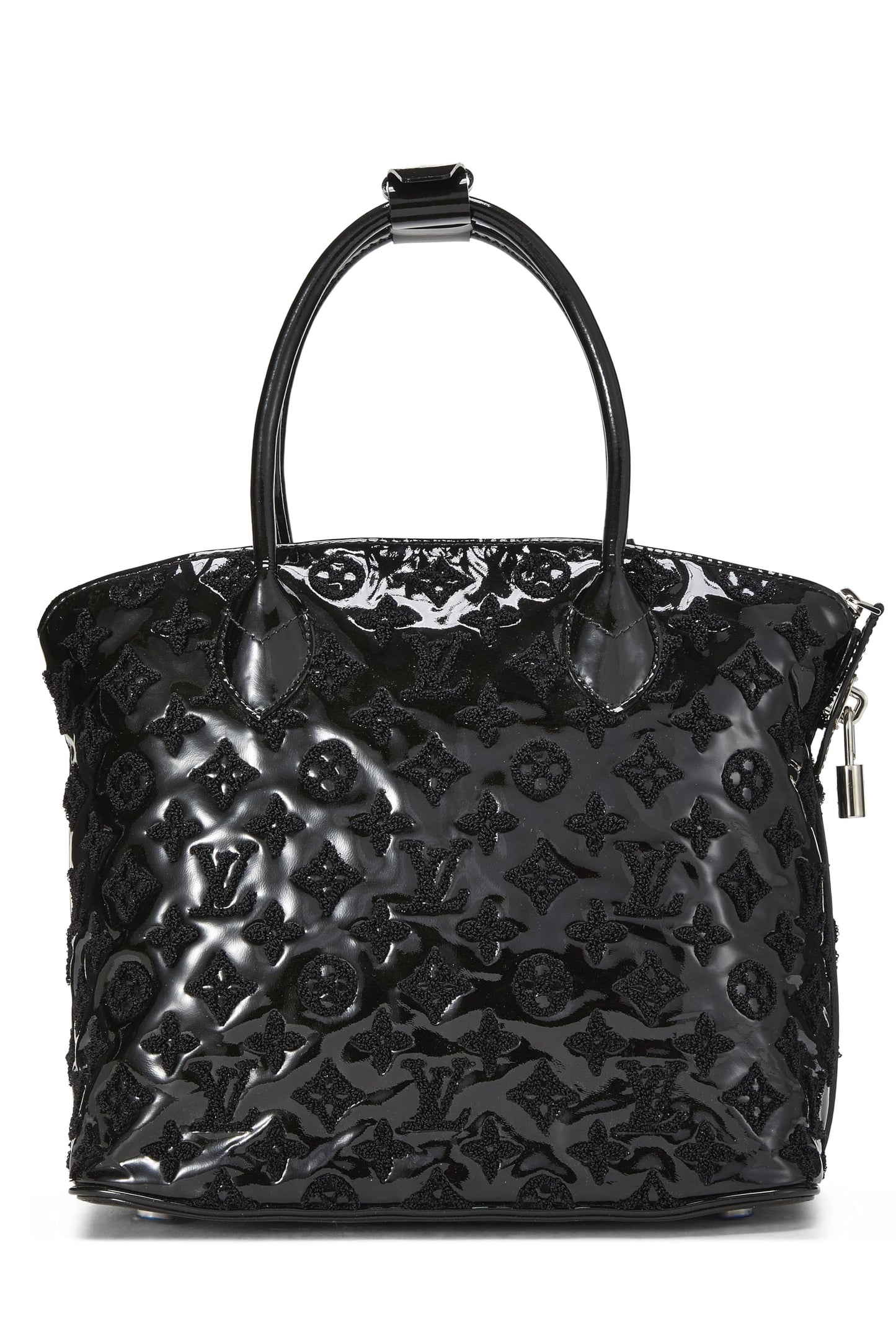 Louis Vuitton, Lockit fascinador de charol con monograma negro Pre-Loved, Negro