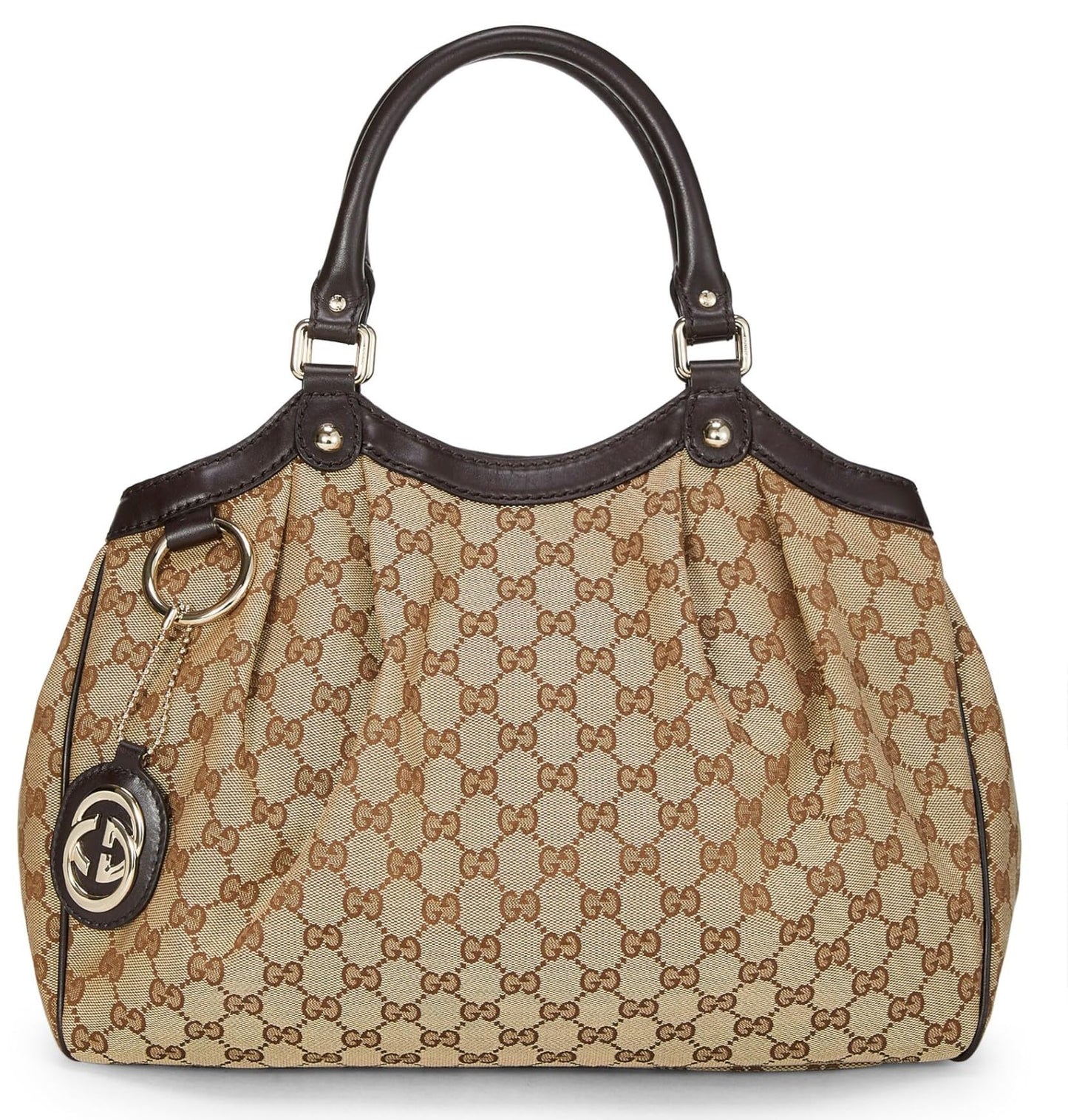 Gucci, Bolso tote Sukey de lona GG original Pre-Loved, Marrón