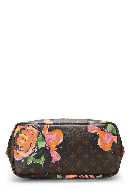 Louis Vuitton, Stephen Sprouse x Louis Vuitton Monogram Canvas Roses Neverfull MM, Marron