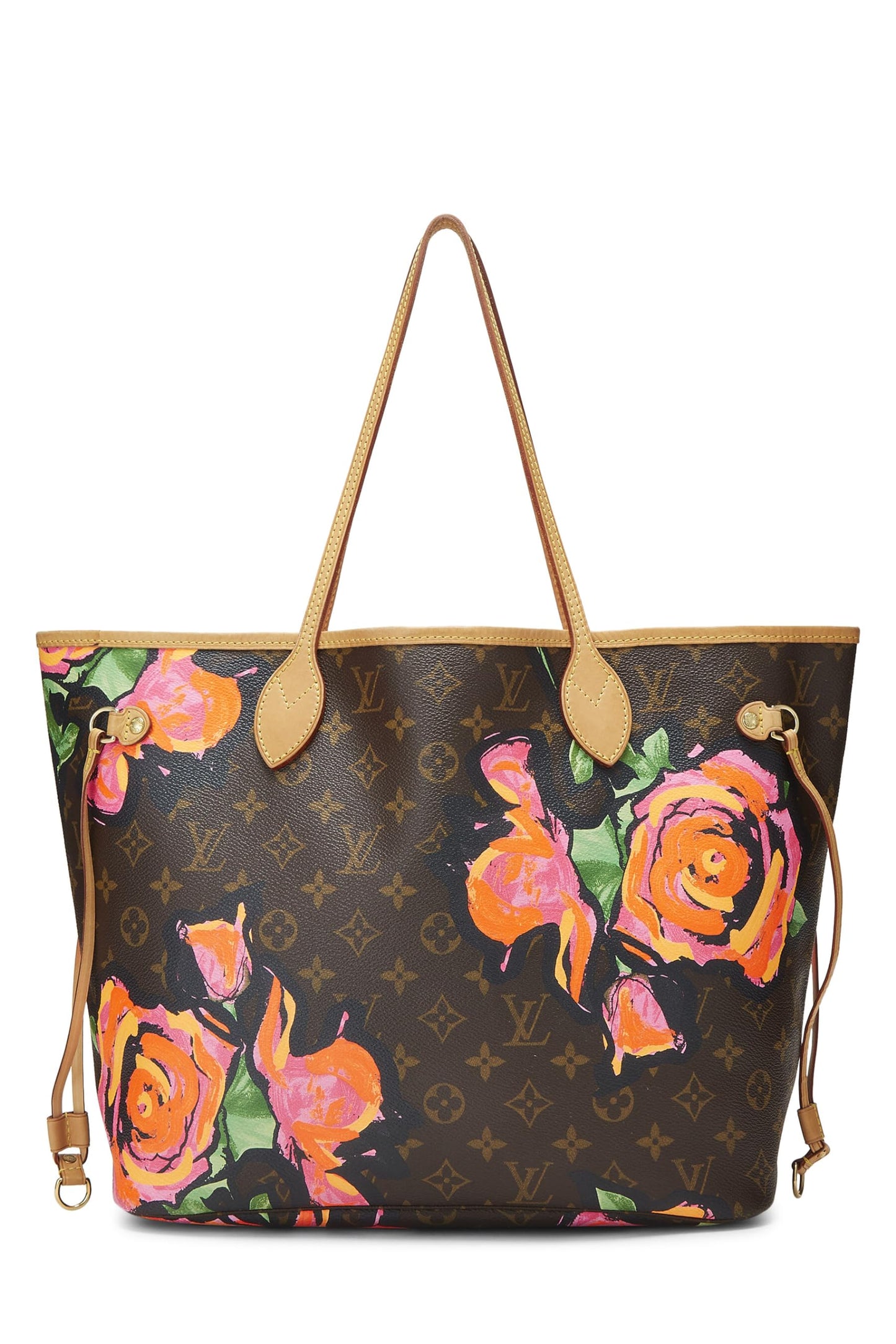 Louis Vuitton, Pre-Loved Stephen Sprouse x Louis Vuitton Monogram Canvas Roses Neverfull MM, Brown