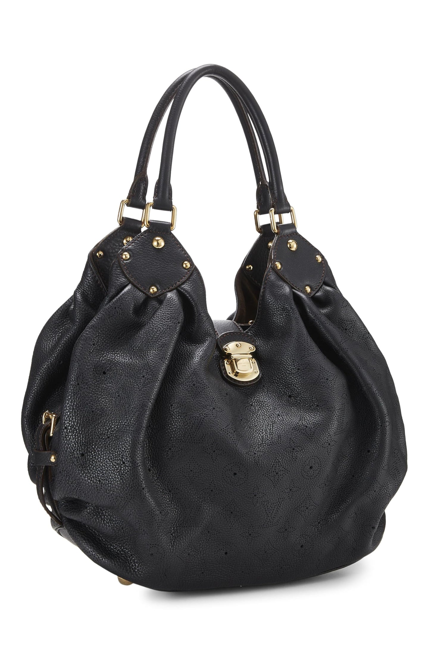 Louis Vuitton, Pre-Loved Black Monogram Mahina Large, Black