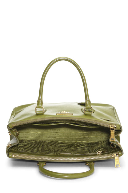 Prada, Bolso tote mediano Saffiano Galleria verde Pre-Loved, Verde