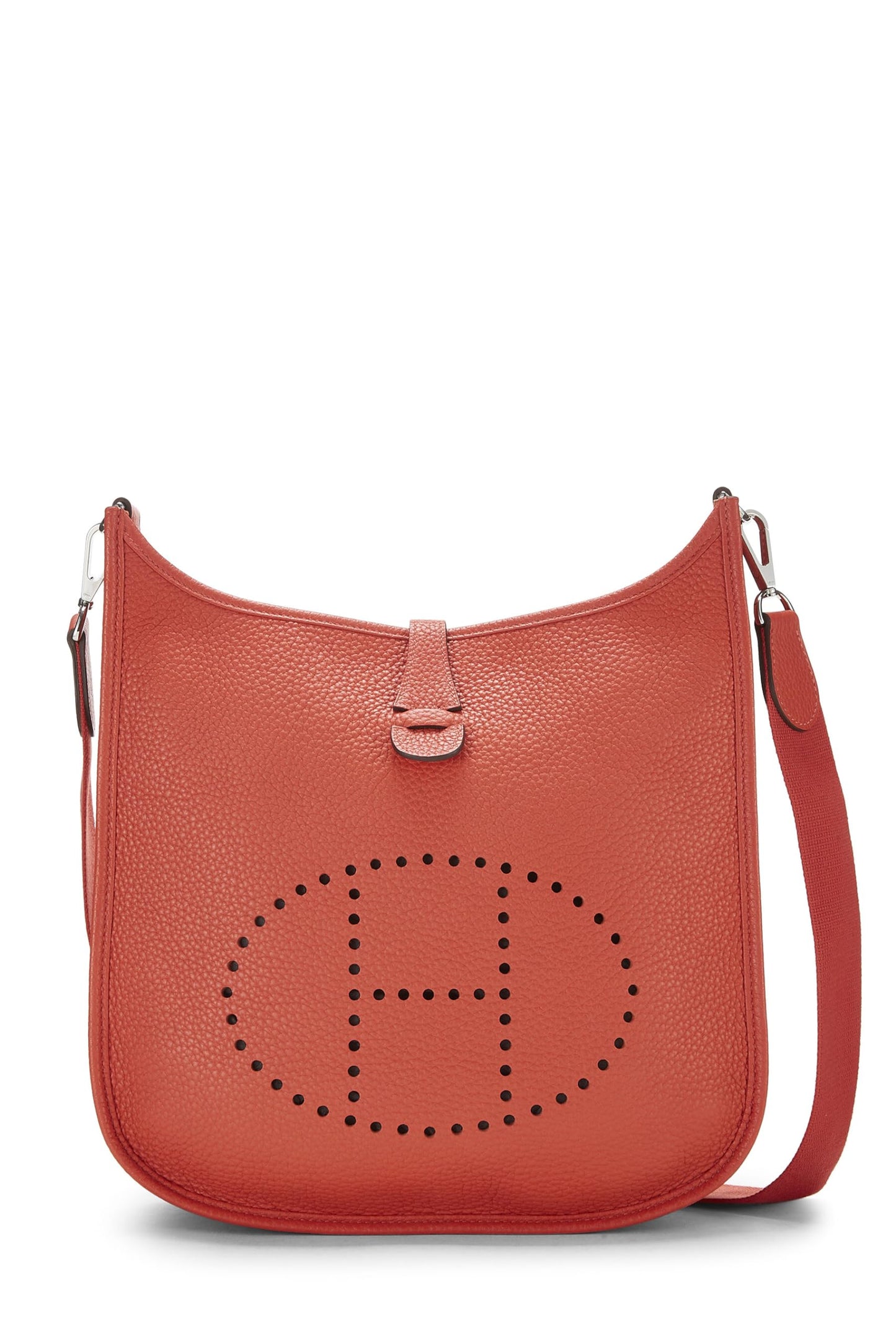 Hermès, Pre-Loved Red Togo Evelyne III PM, Rojo