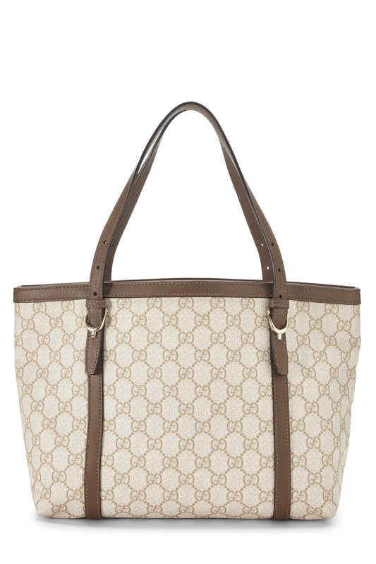 Gucci, sac fourre-tout en toile marron GG Supreme d'occasion, petit, marron