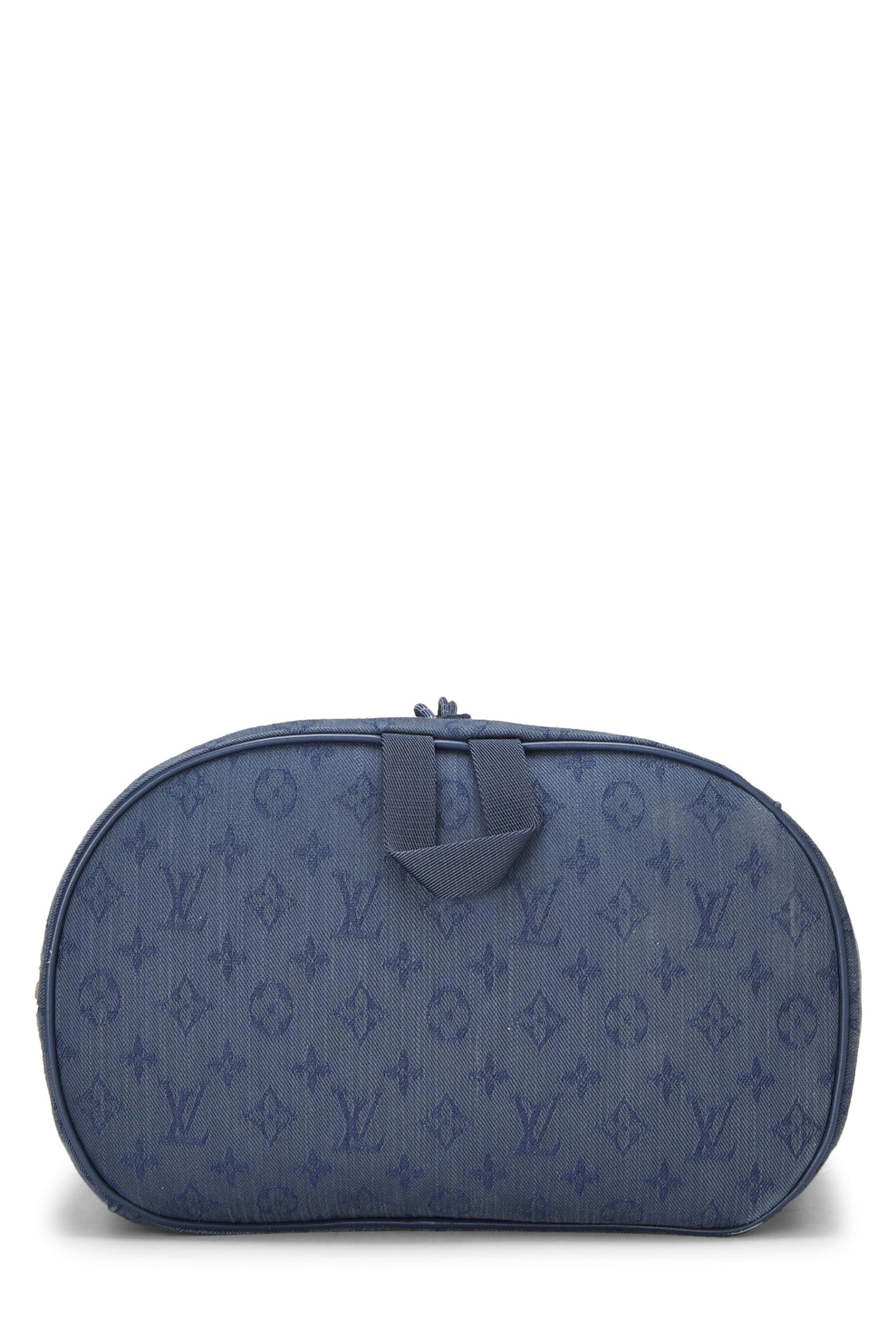 Louis Vuitton, sac à dos en denim bleu monogrammé d'occasion, bleu