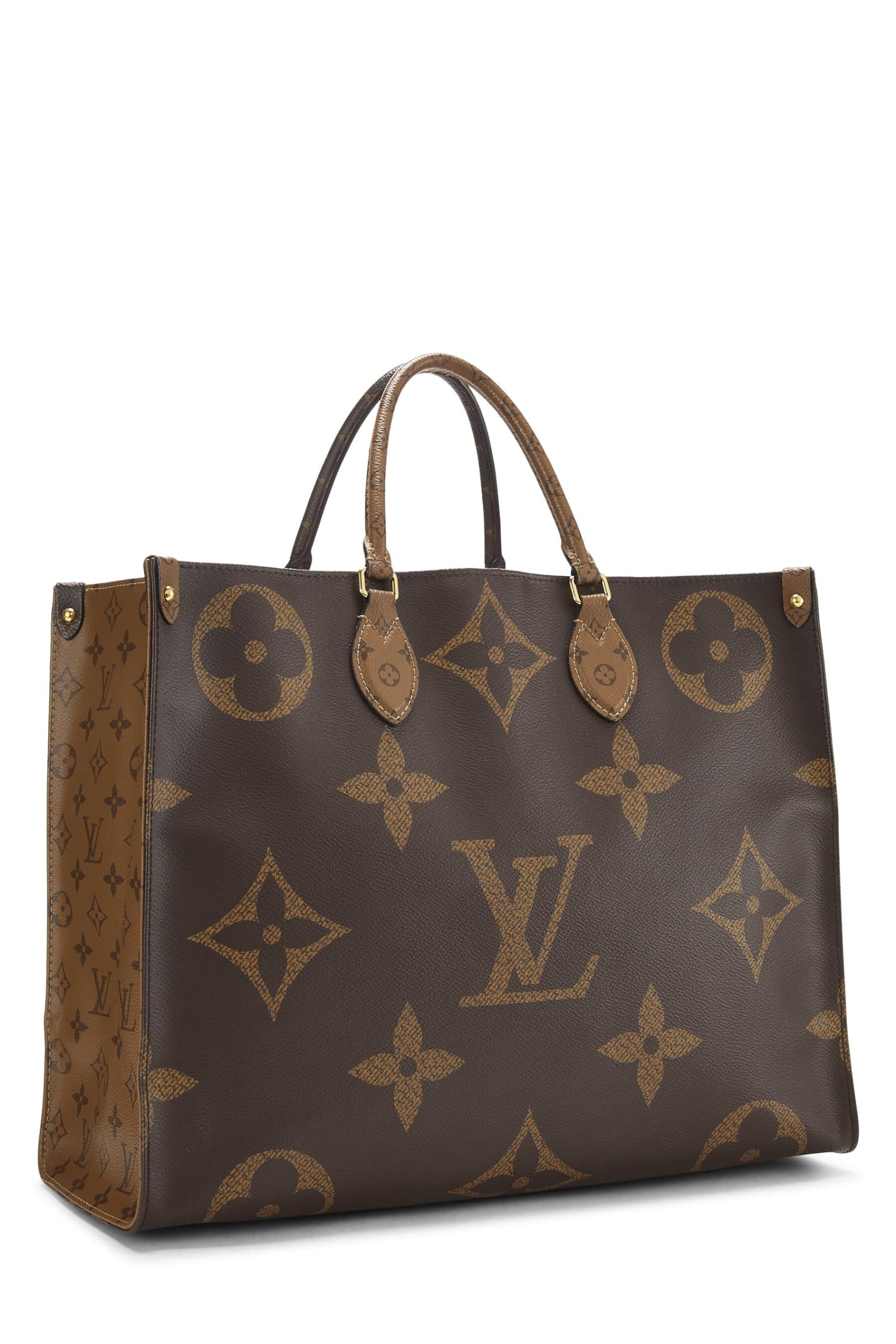 Louis Vuitton, Pre-Loved Monogram Reversed Giant On The Go GM, Brown