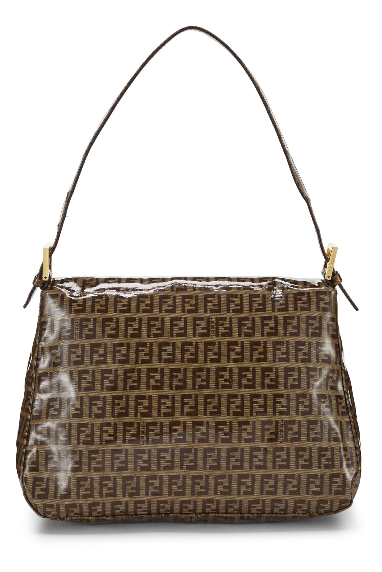 Fendi, Pre-Loved Brown Zucchino Vinyl Mama, Brown