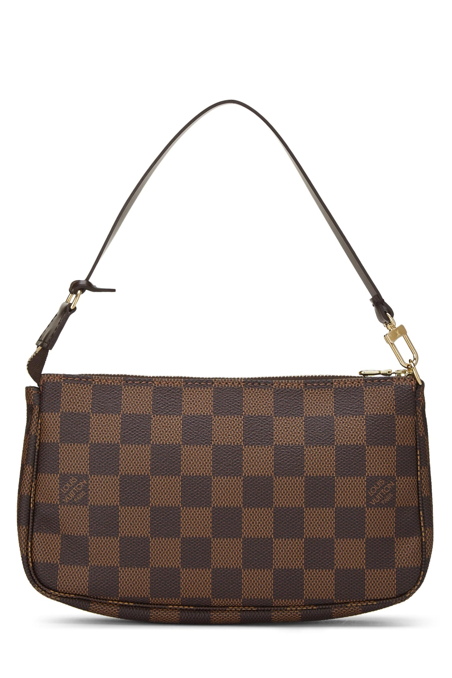 Louis Vuitton, accesorios Damier Ebene Pochette usados, marrón