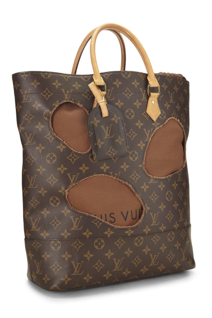 Louis Vuitton, Sac monogramme pré-aimé Comme des Garçons x Louis Vuitton avec trous, Marron