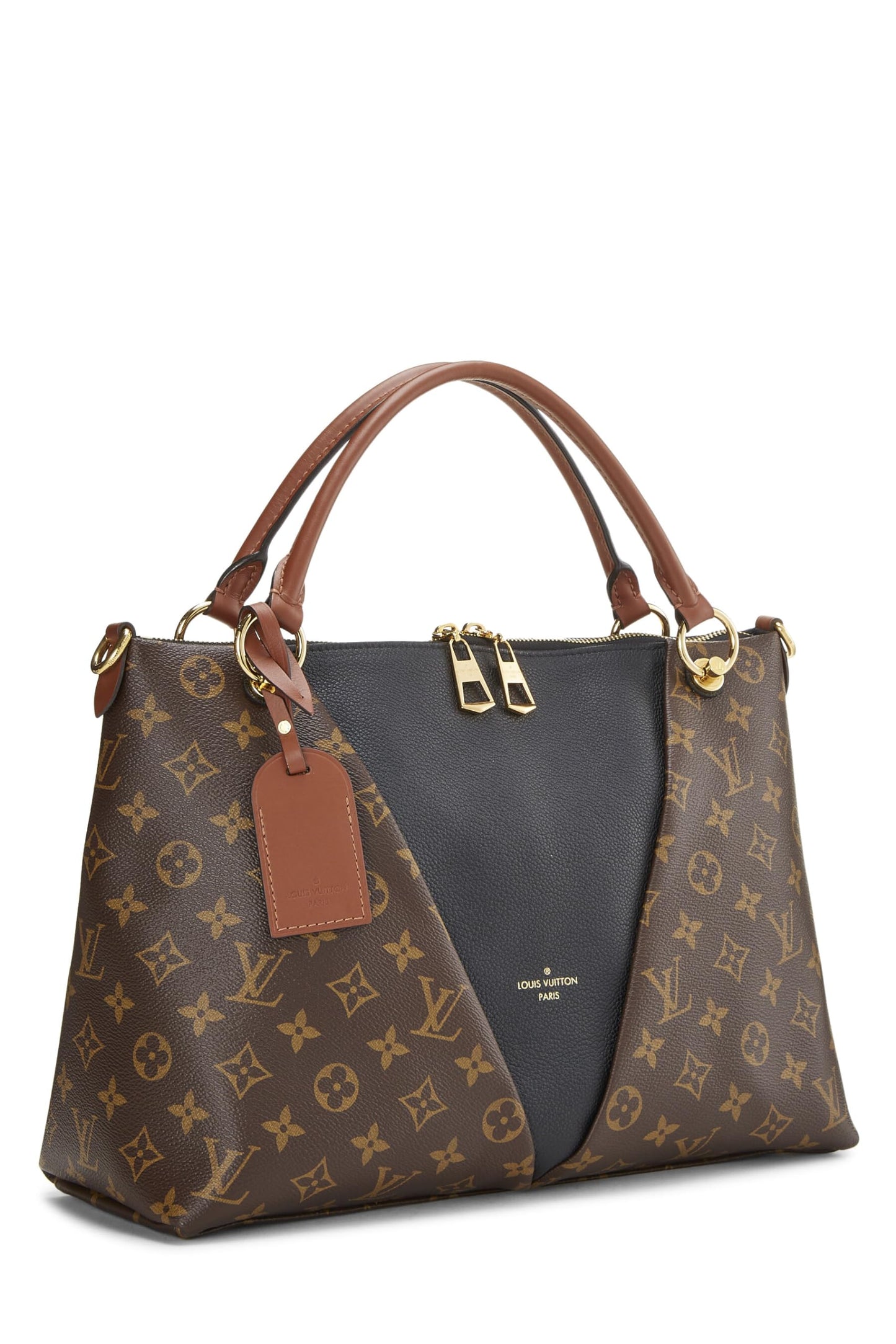 Louis Vuitton, Pre-Loved Black Monogram Canvas V Tote BB, Black