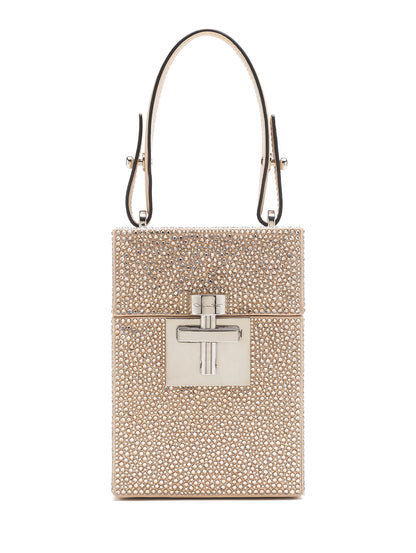 Oscar de la Renta, Crystal Pave Alibi Cube, champán