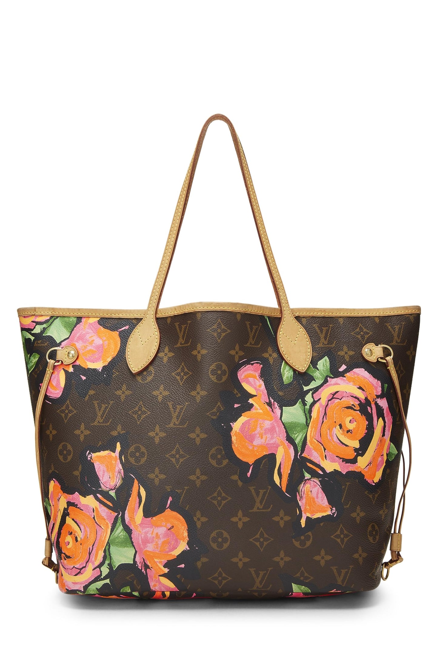 Louis Vuitton, Stephen Sprouse x Louis Vuitton Monogram Canvas Roses Neverfull MM, Marron