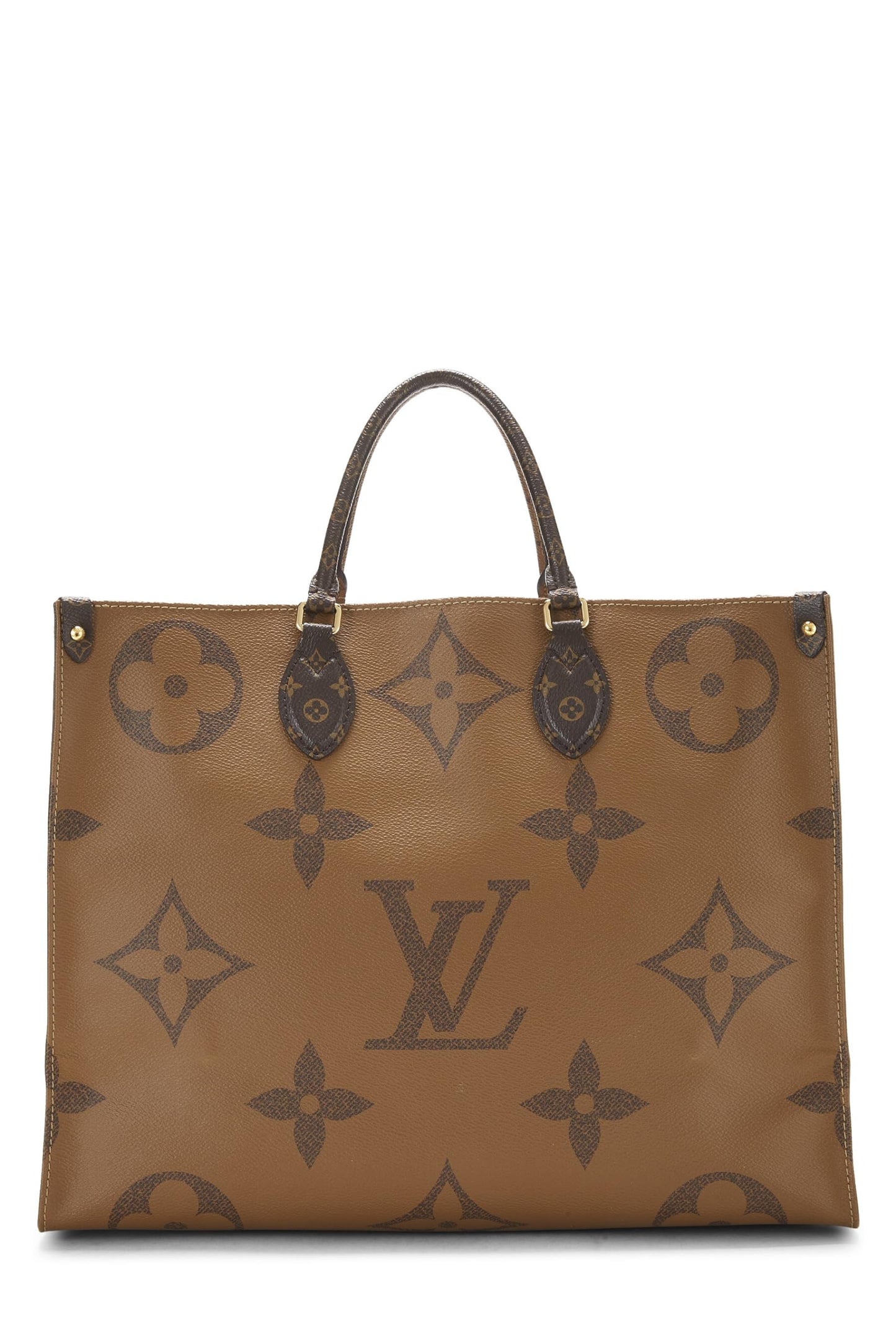 Louis Vuitton, Monograma invertido gigante On The Go GM de Pre-Loved, marrón