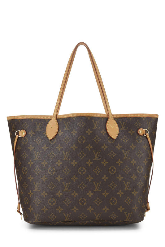 Louis Vuitton, Neverfull MM en toile Monogram d'occasion, marron