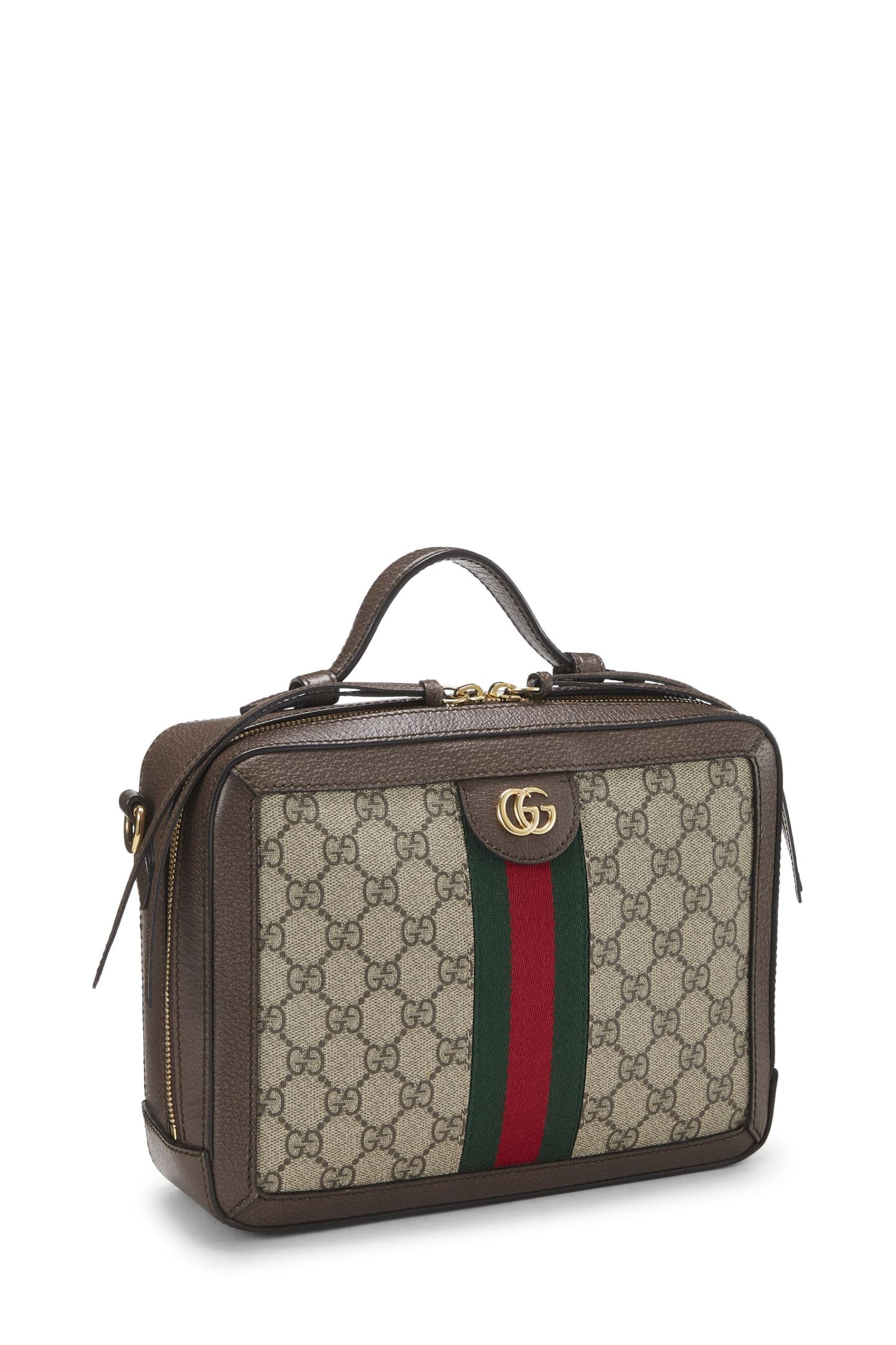 Gucci, Hombro mediano Ophidia con tela GG Supreme original Pre-Loved, marrón