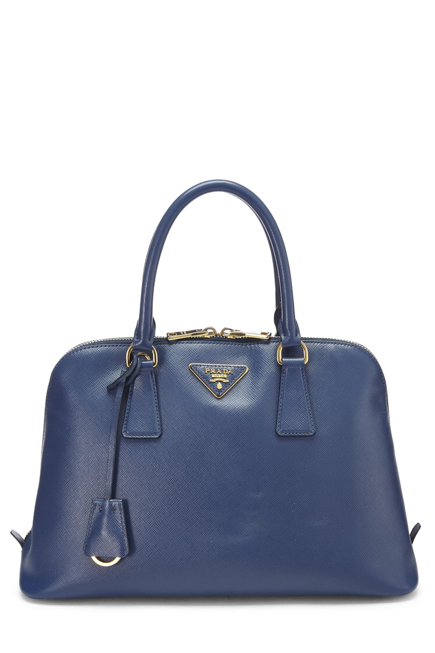 Prada, Pre-Loved Blue Saffiano Promenade Medium, Blue